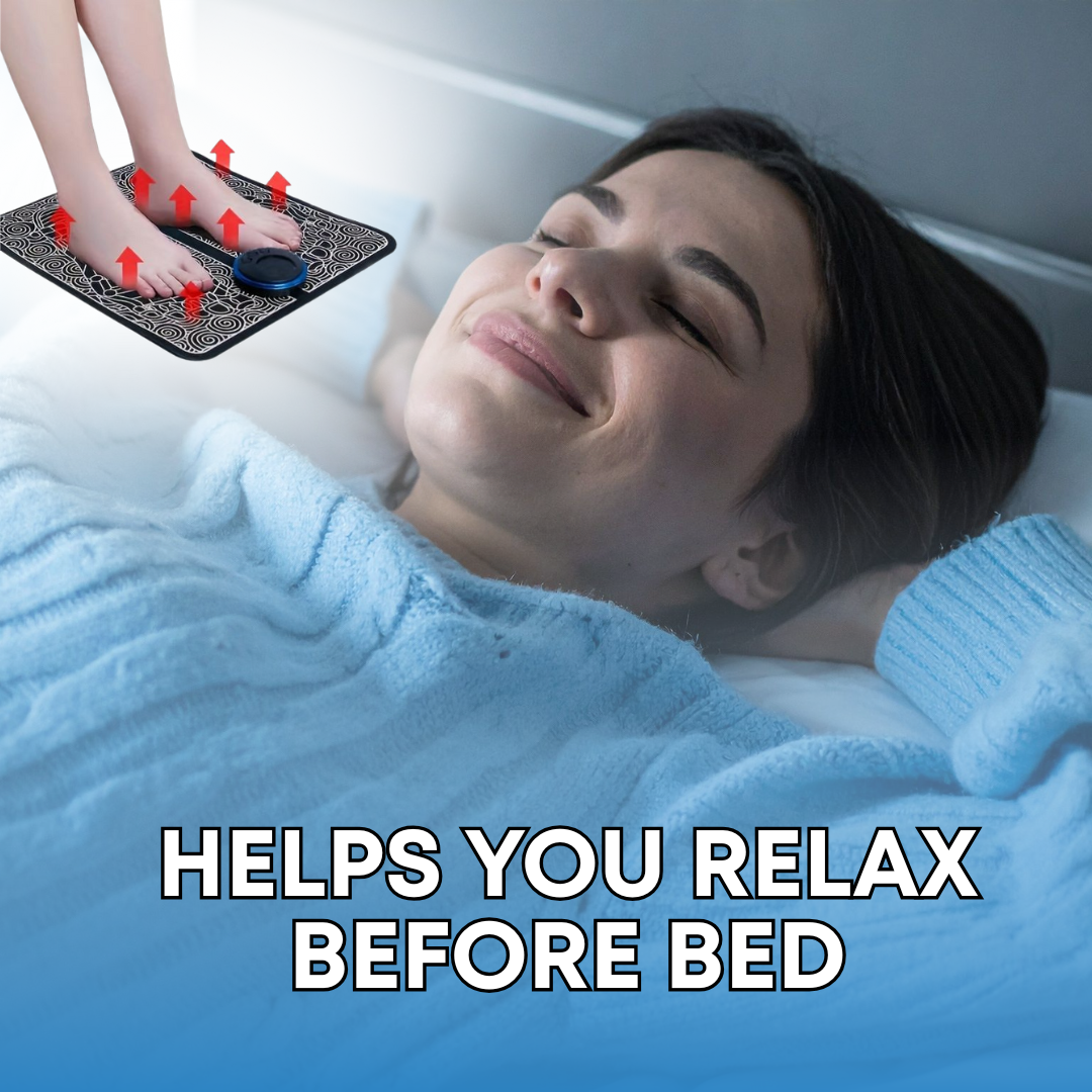 CS Fit and Well Facebook ad: Portable EMS Foot Therapy for Daily Comfort!