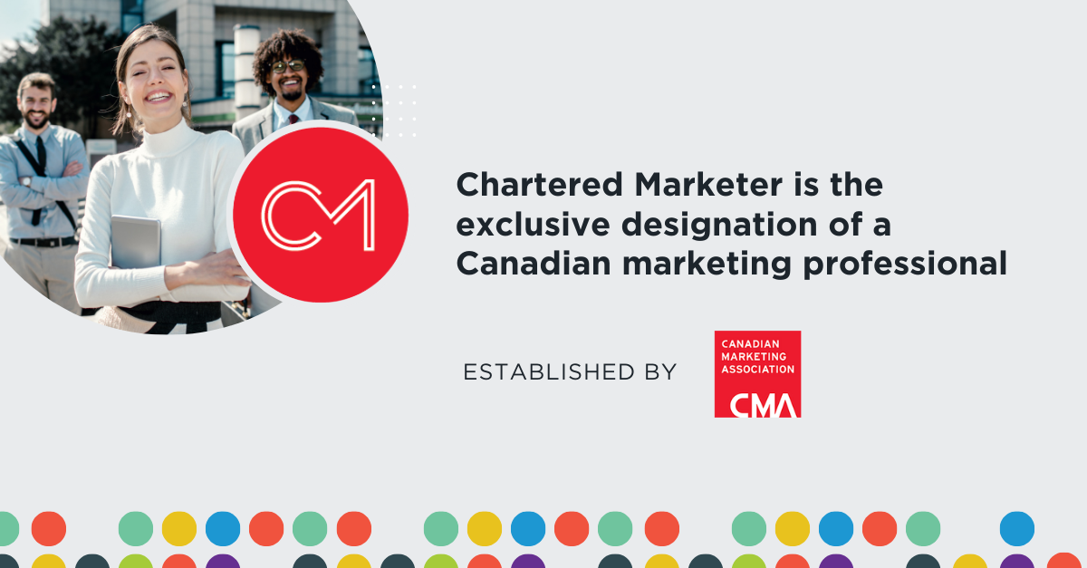 Chartered Marketer Canada Facebook ad: CMA CM Designation