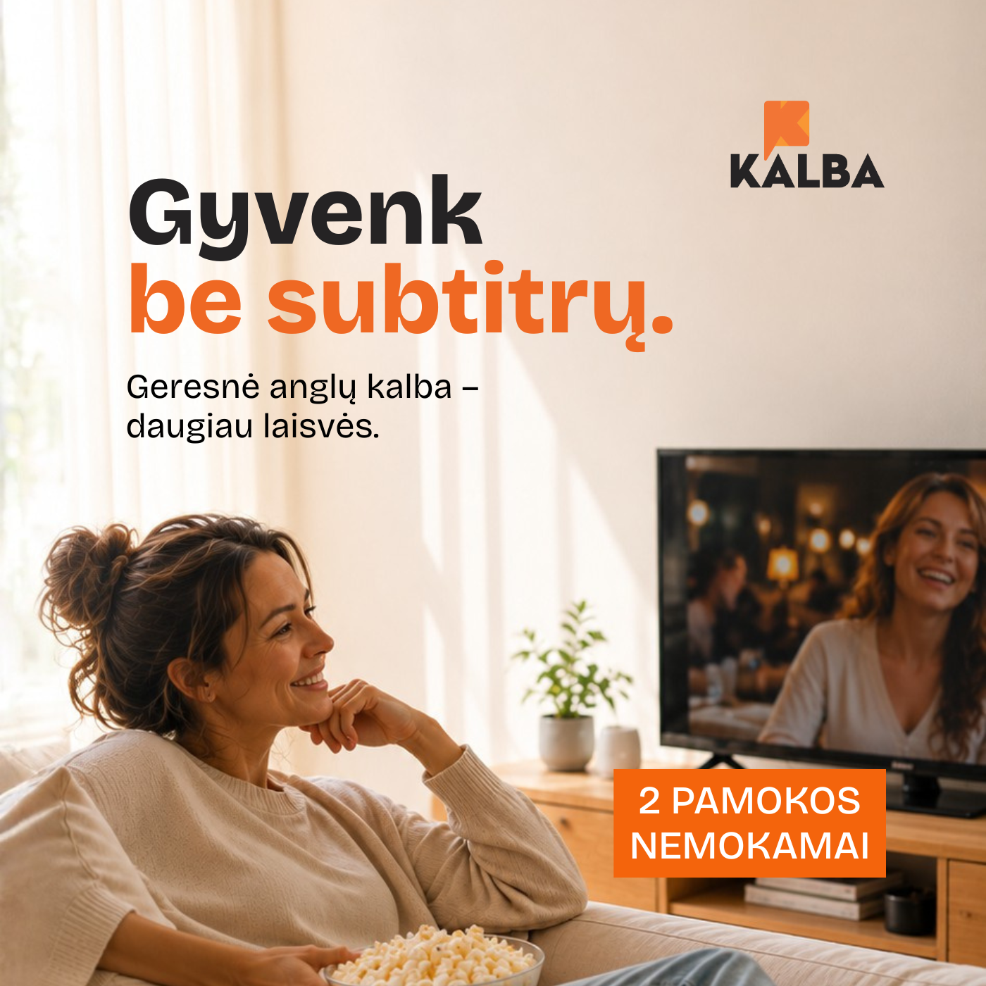 Kalba.Lt Facebook ad: Žinoti neužtenka. Pradėk naudoti.