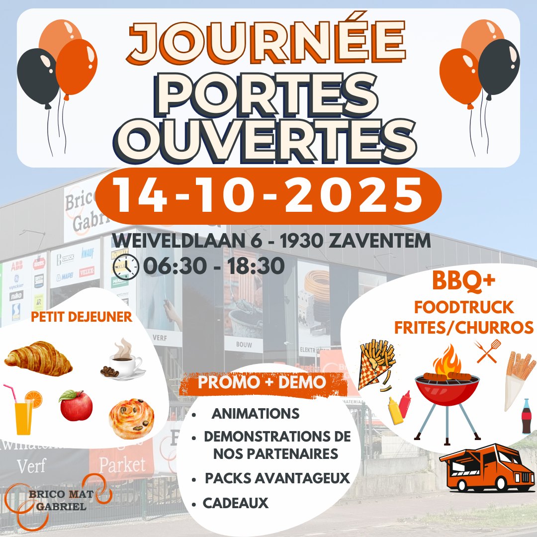 BricoMatGabriel Facebook ad: 14/10: OPENDEURDAG