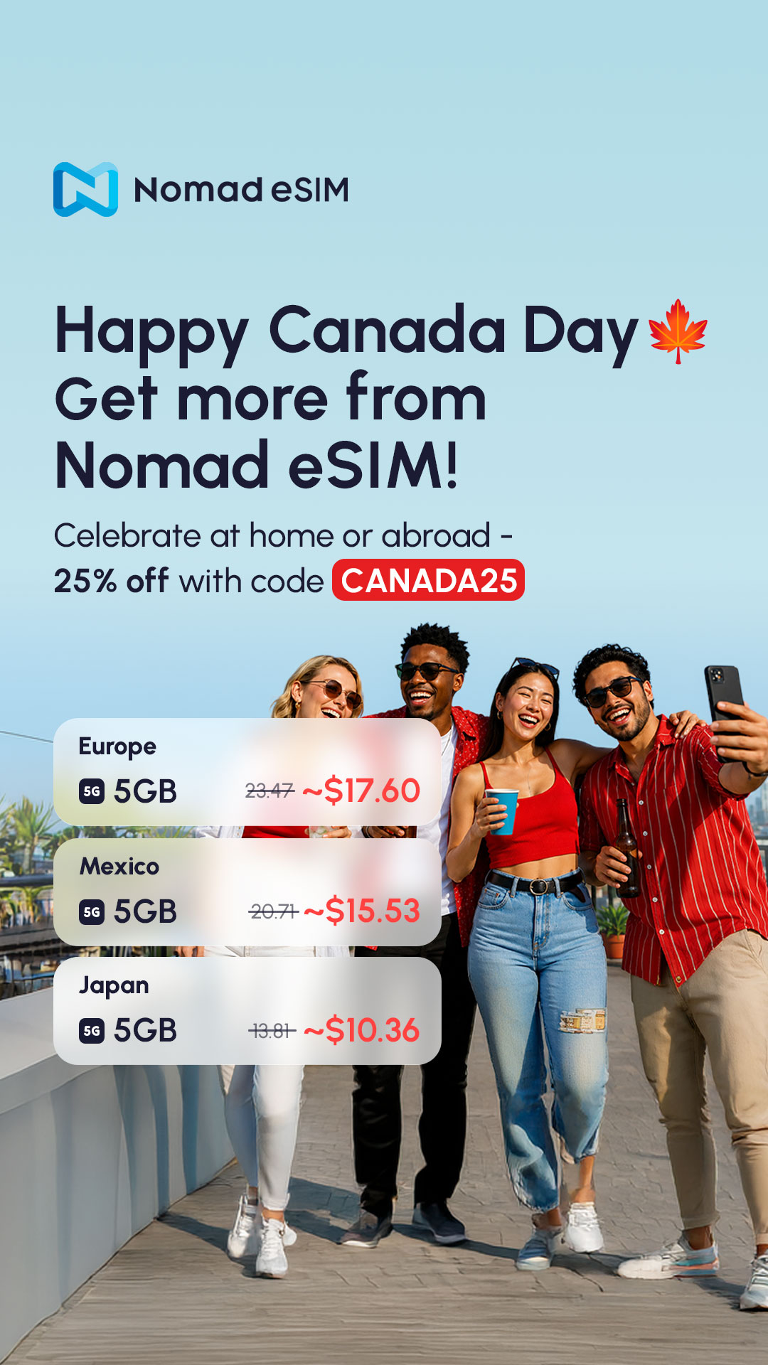 Nomad Esim Facebook ad