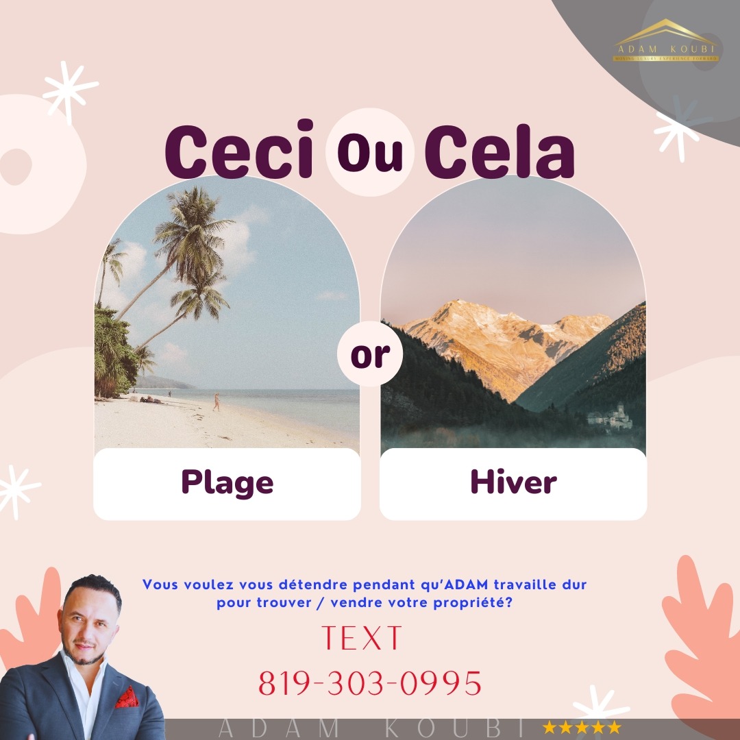 ADAM KOUBI - Immobilier / Real Estate Facebook ad: Détendez vous!