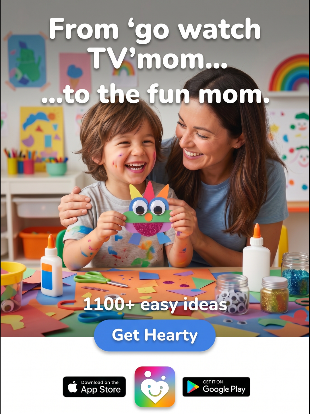 Hearty App Facebook ad