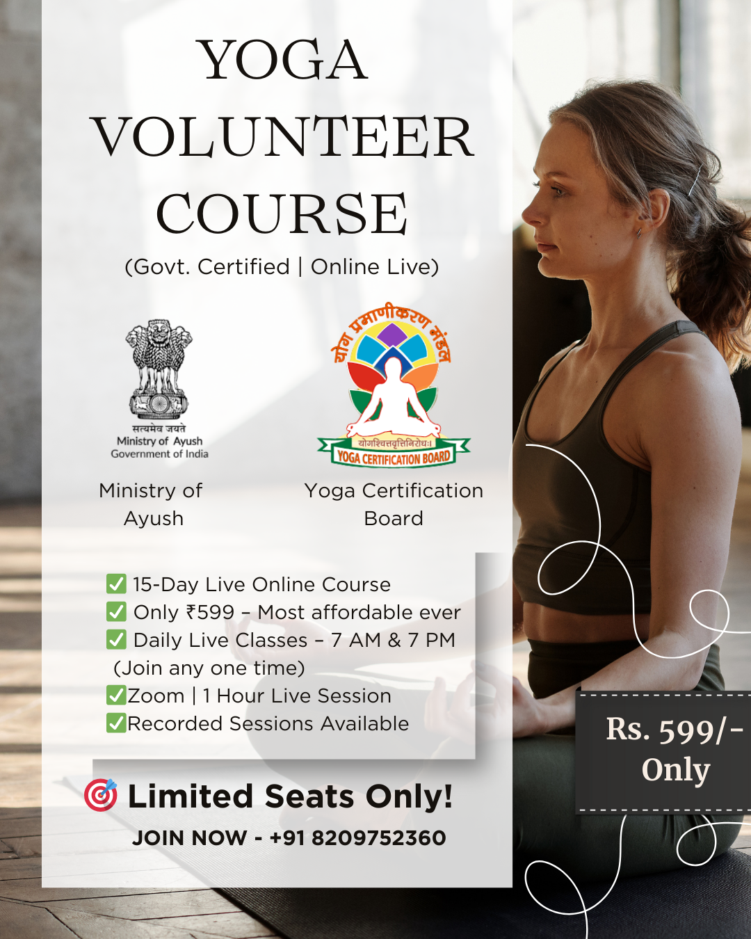 Shyam Bhai Online Yoga Classes via Video Call Facebook ad