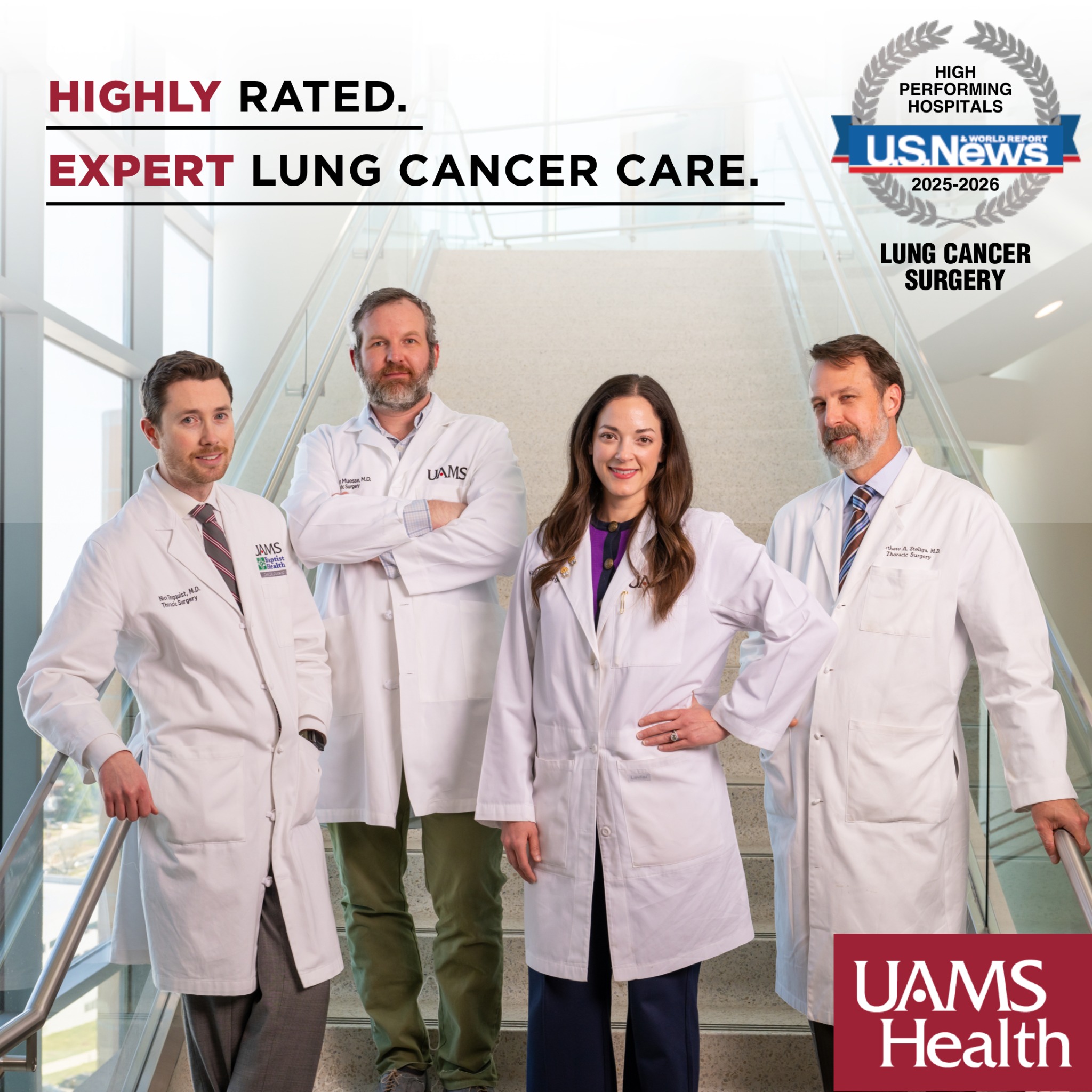 UAMS Winthrop P. Rockefeller Cancer Institute Facebook ad: Schedule An Appointment 501-296-1200