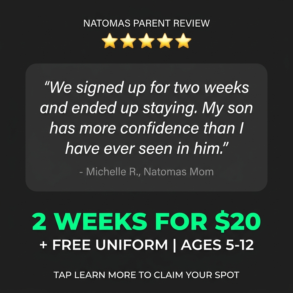 Natomas Academy - Family Taekwondo Facebook ad: Family Martial Arts!