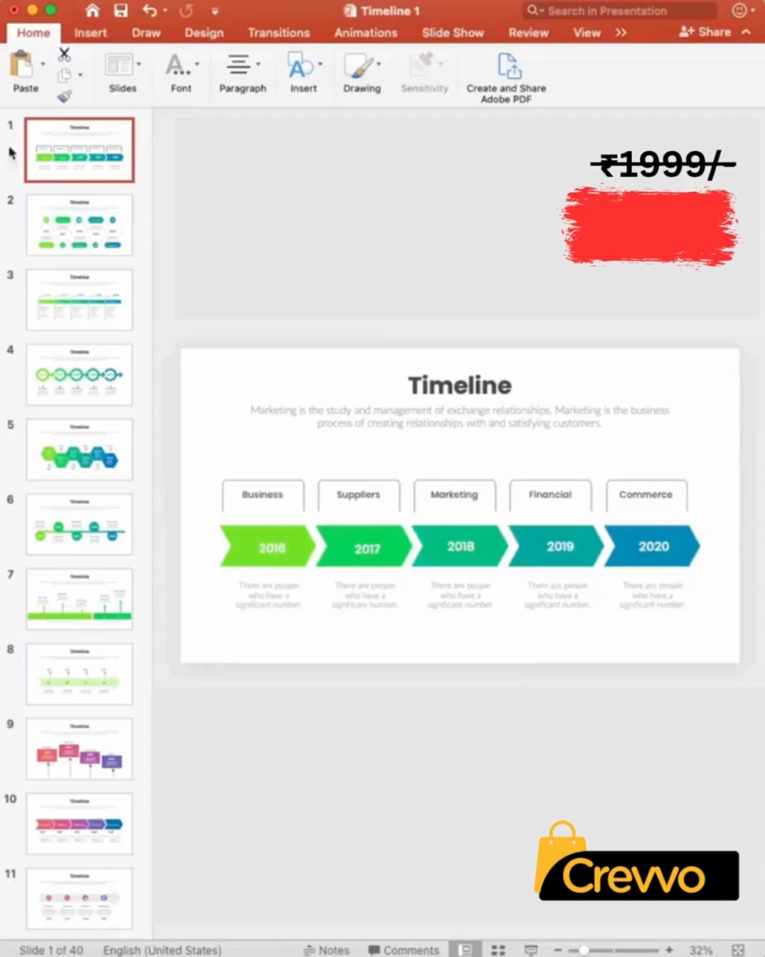 Crevvo.in Facebook ad: Premium Infographics