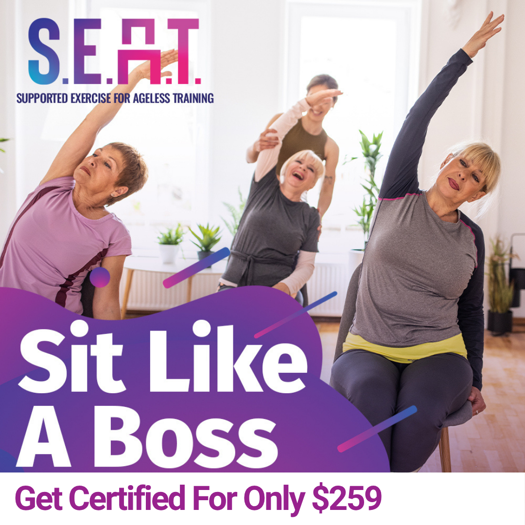 SEAT Fitness: Supported Exercise for Ageless Training Facebook ad: Welcome to the ALL NEW Supported Exercise for Ageless…