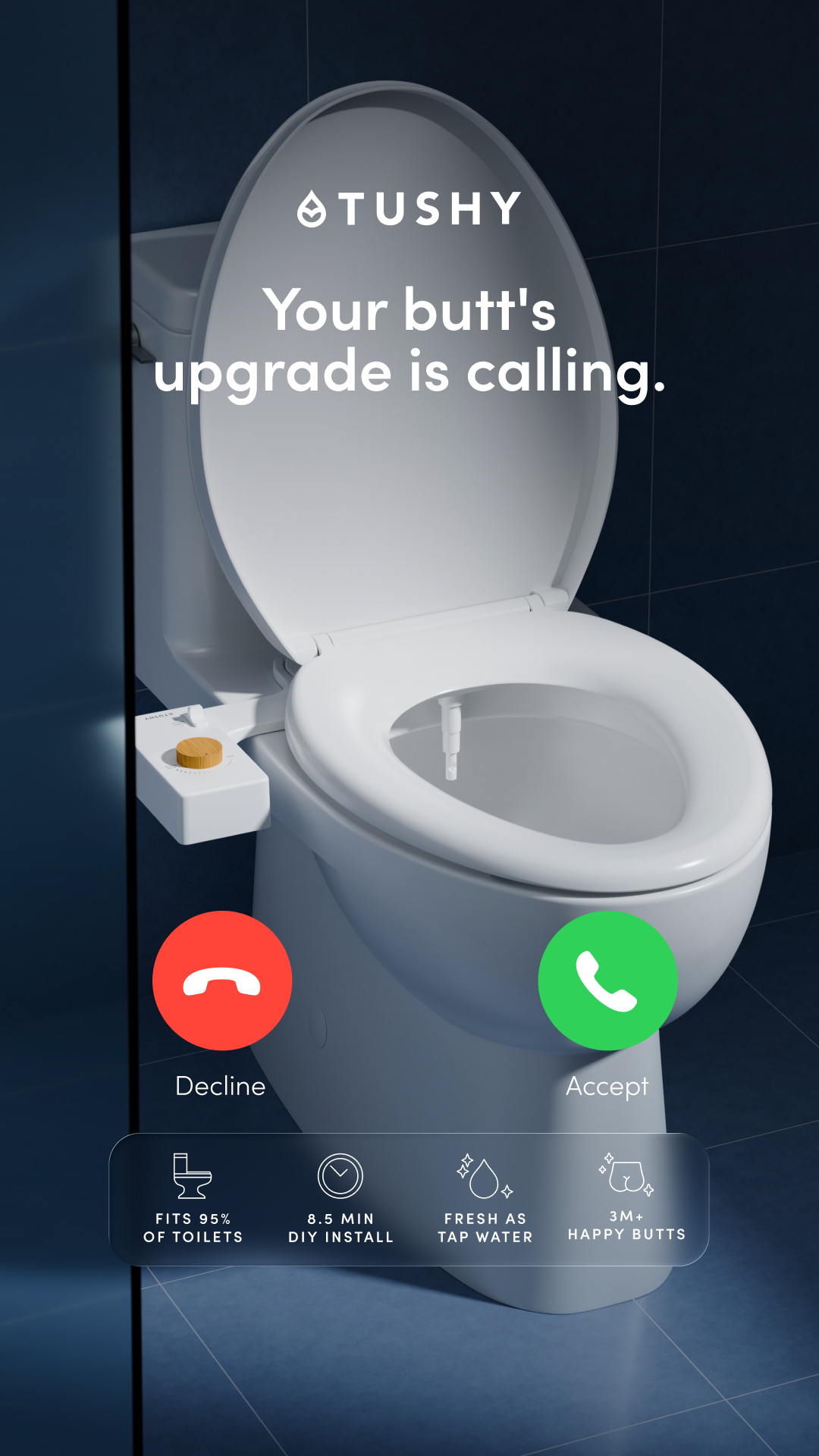 TUSHY Facebook ad