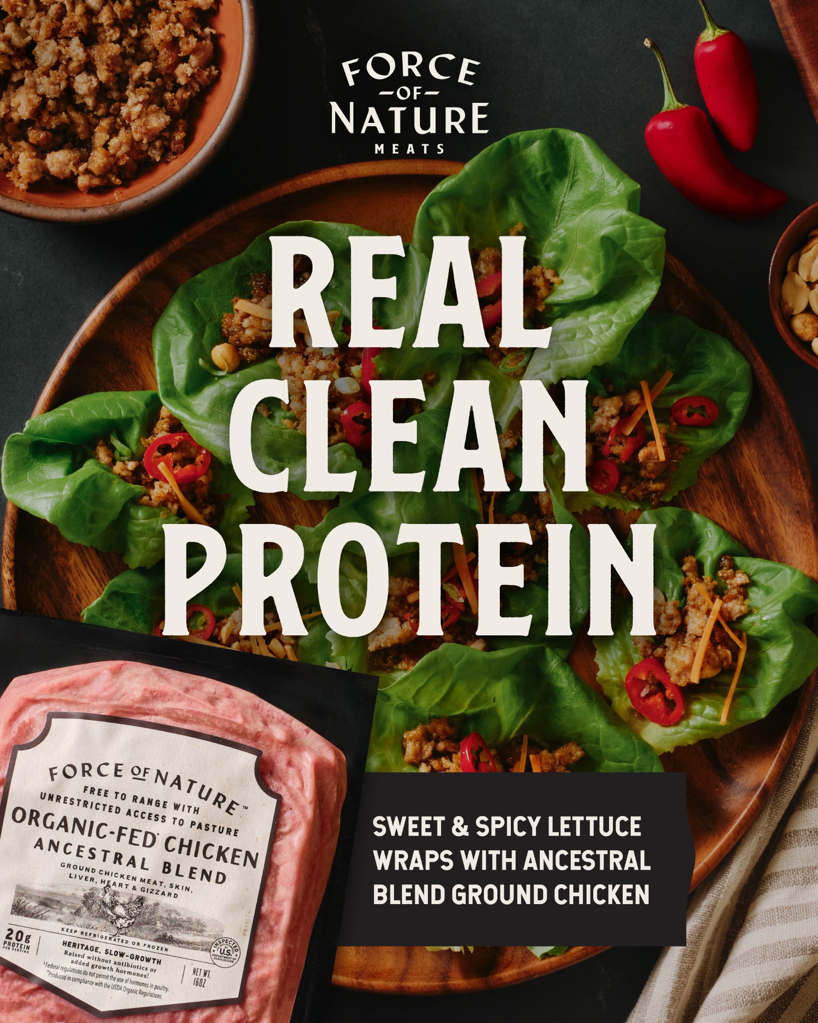 Force Of Nature Meats Facebook ad