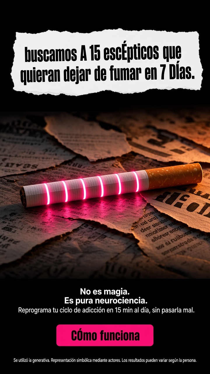 Hypnosis to Stop Smoking Facebook ad: Deja de fumar con la hipnoterapia