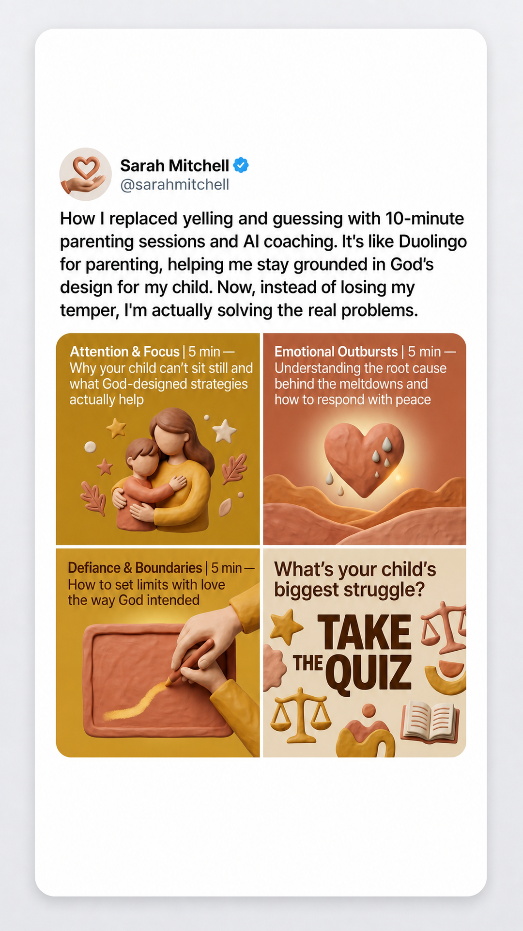 Kidology - Raising with faith Facebook ad