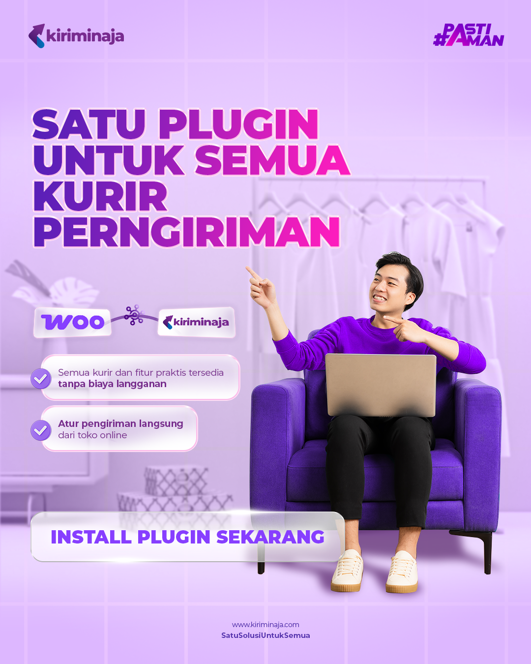 kiriminaja.com Facebook ad: Solusi Pengiriman Praktis untuk Seller & Brand Owner