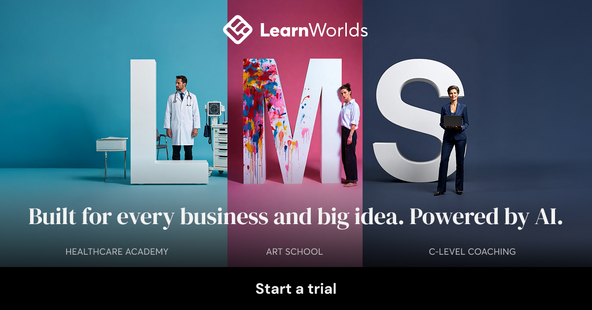 LearnWorlds Facebook ad