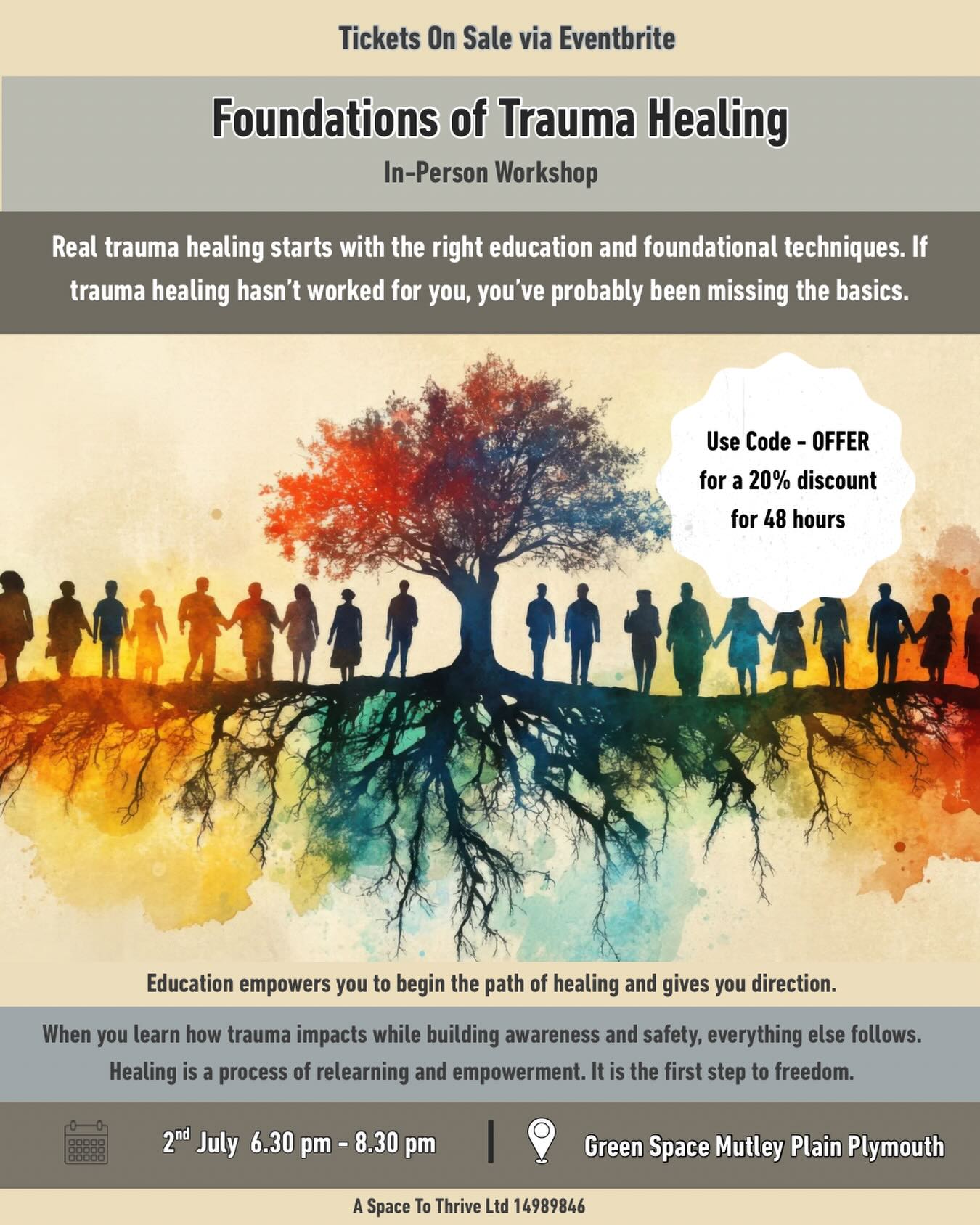 Faraday Coach Facebook ad: Foundations of Trauma Healing