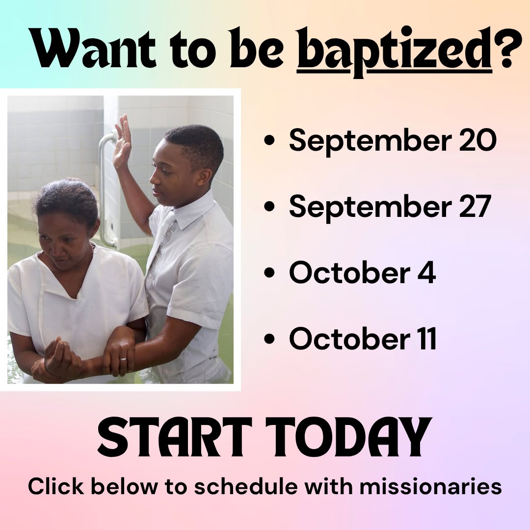Come Unto Christ - West Indies Facebook ad: Schedule your baptism!