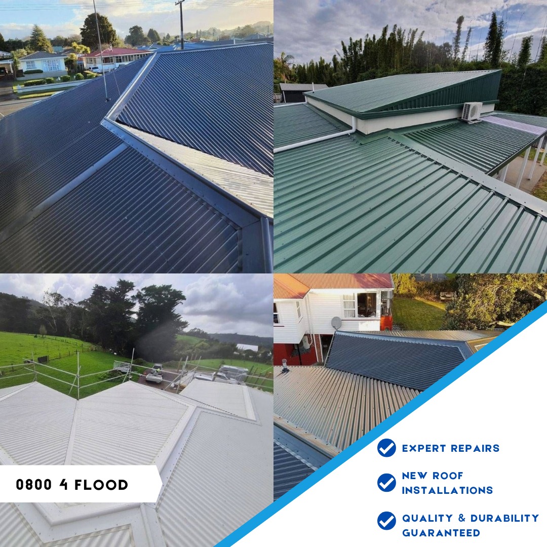 Flood Roofing Facebook ad: Get in touch