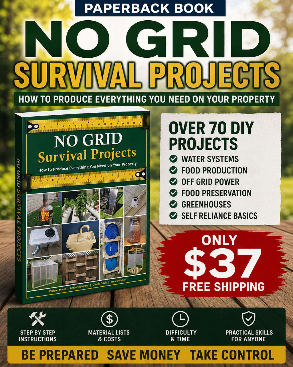No Grid Survival Projects Facebook ad
