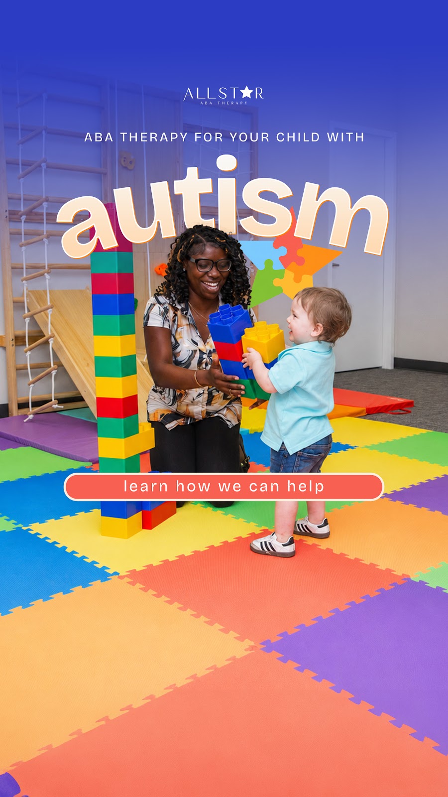 All Star ABA Therapy Facebook ad: ABA therapy in Maryland, openings now