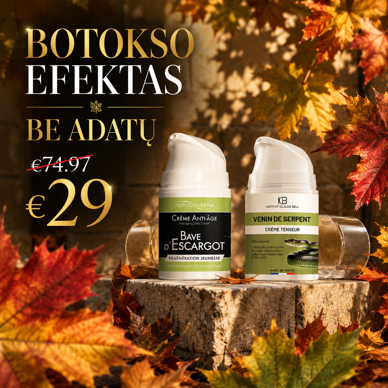 Harmonyhome.lt Facebook ad: Efektyvi kova su raukšlėmis!