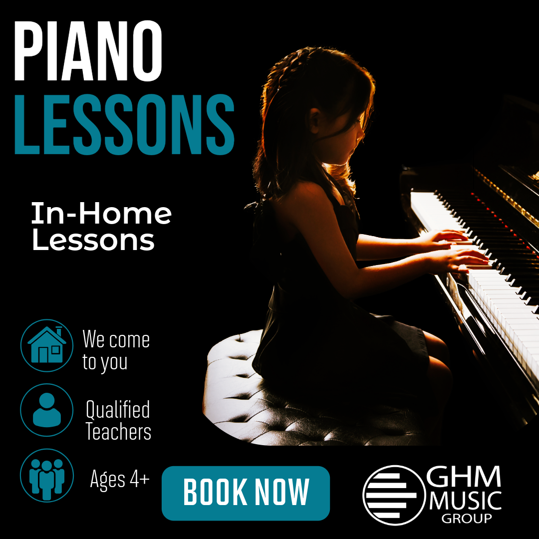 GHM Music Group Facebook ad: We've been teaching piano in homes around Joburg…