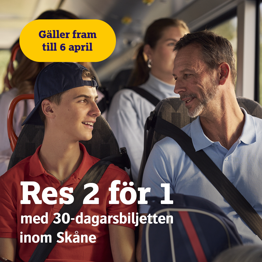 Skånetrafiken Facebook ad: Ta med vem du vill