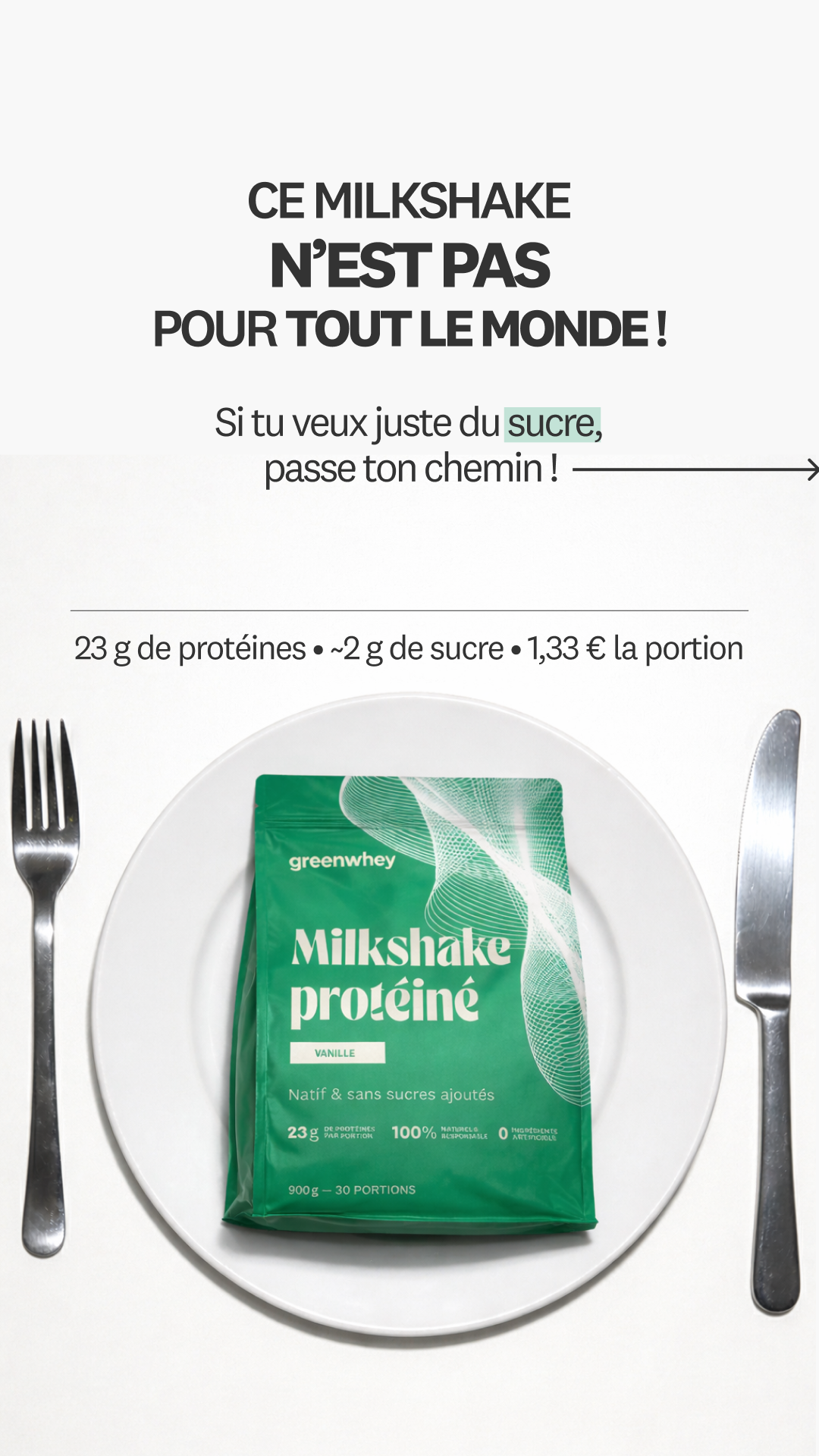 greenwhey Facebook ad