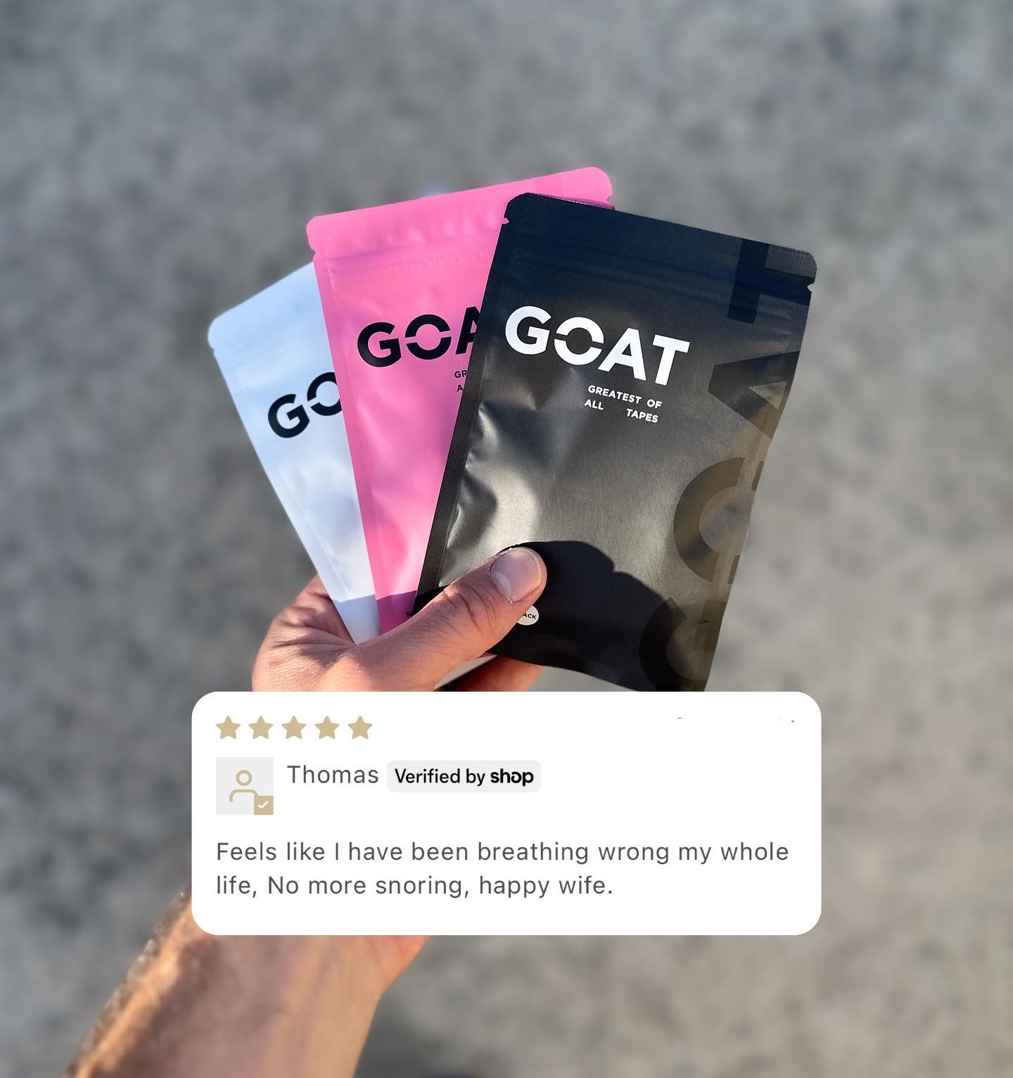 The GOAT  Facebook ad