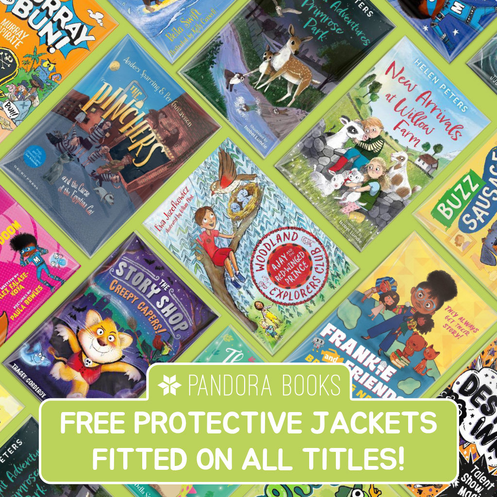 Pandora Books Facebook ad: Unlock Reading Fluency with 'Real' Banded Books.