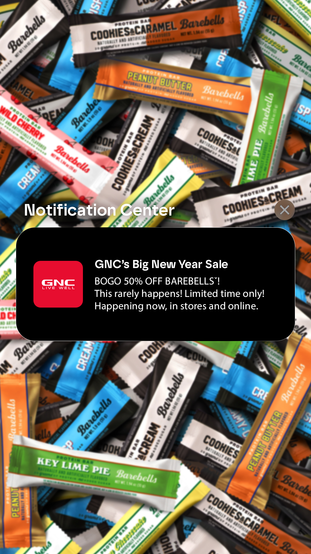 GNC Live Well Facebook ad