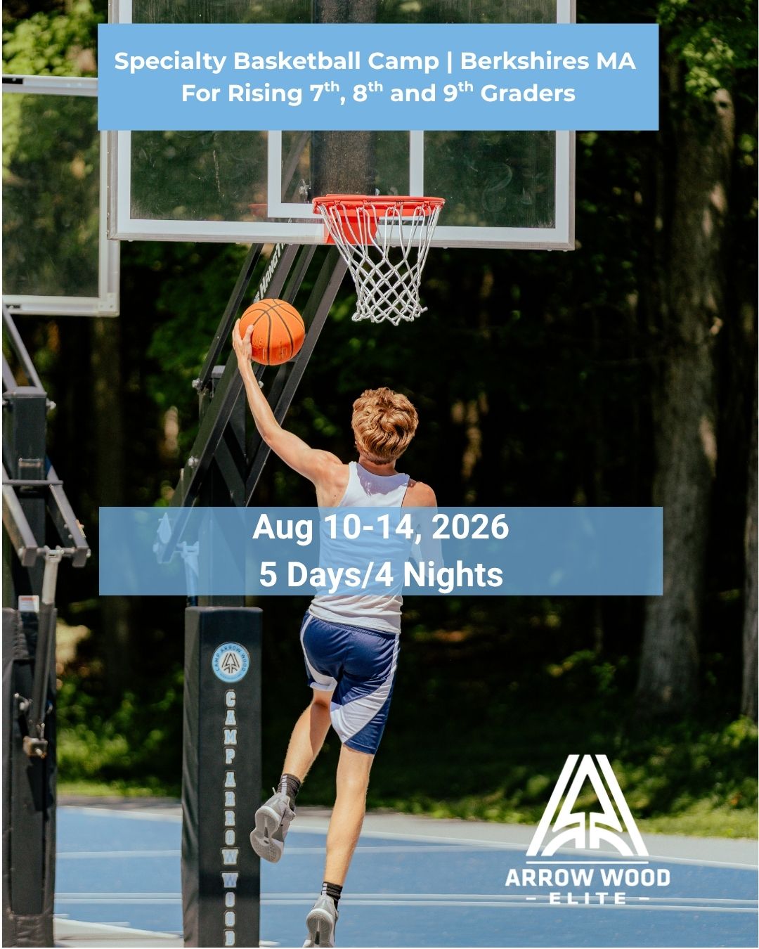Camp Arrow Wood Facebook ad from Apr 10, 2026