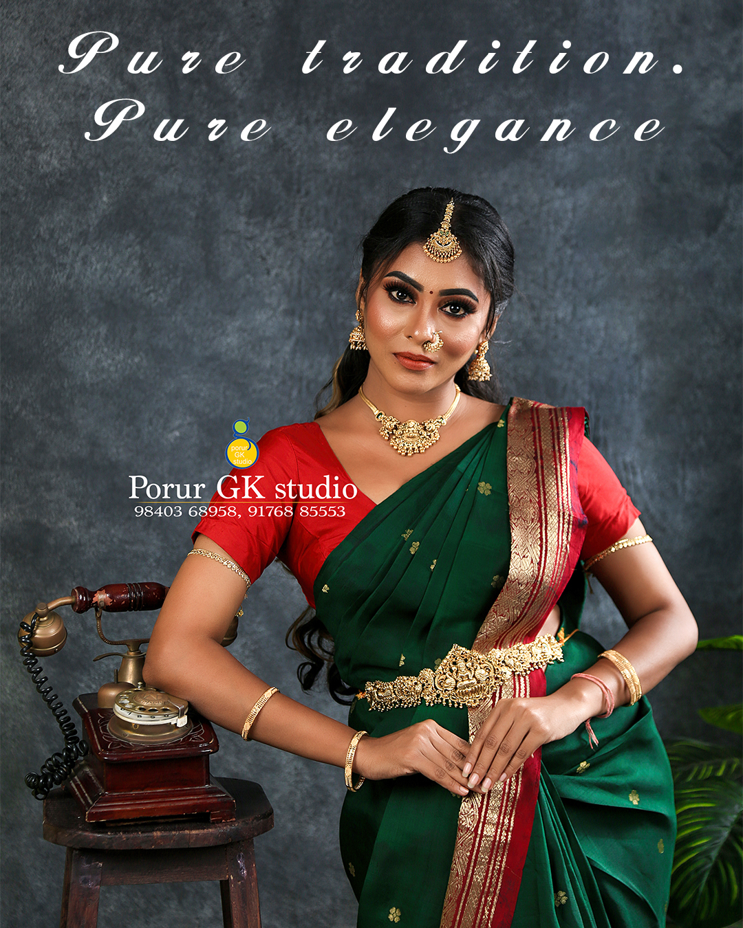 Indoorporurgkstudio Facebook ad: Wrapped in tradition, glowing with timeless beauty