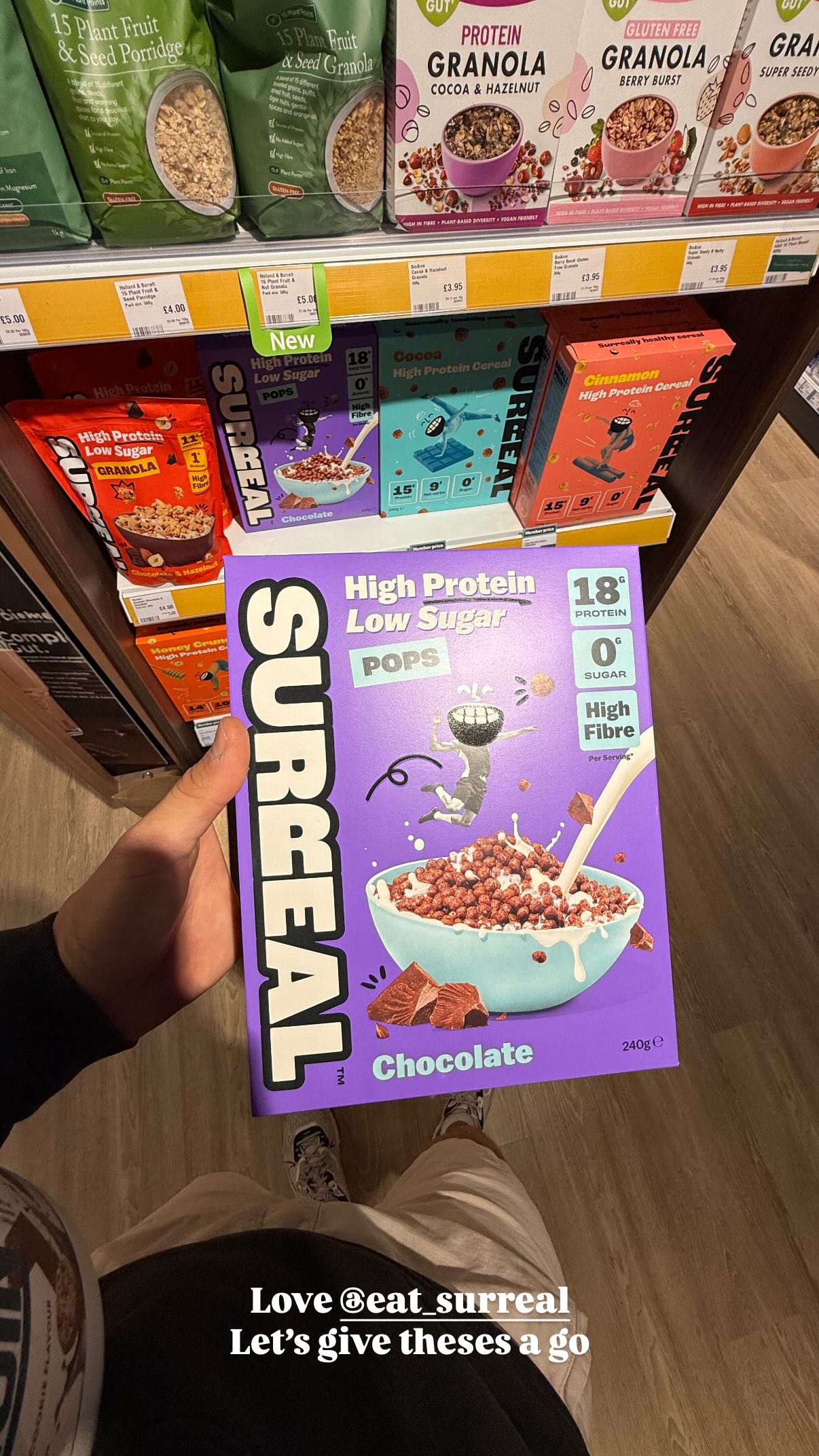 Surreal Facebook ad: 15 Grams of Protein From Just £0.70p