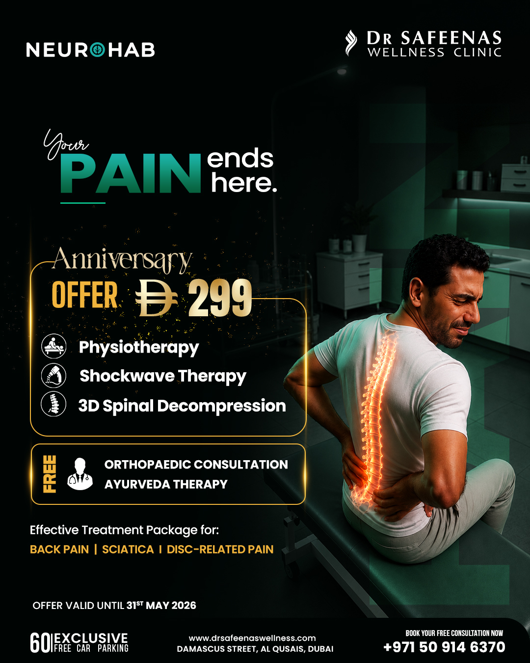 Dr Safeenas Wellness Clinic Facebook ad: Chat with us