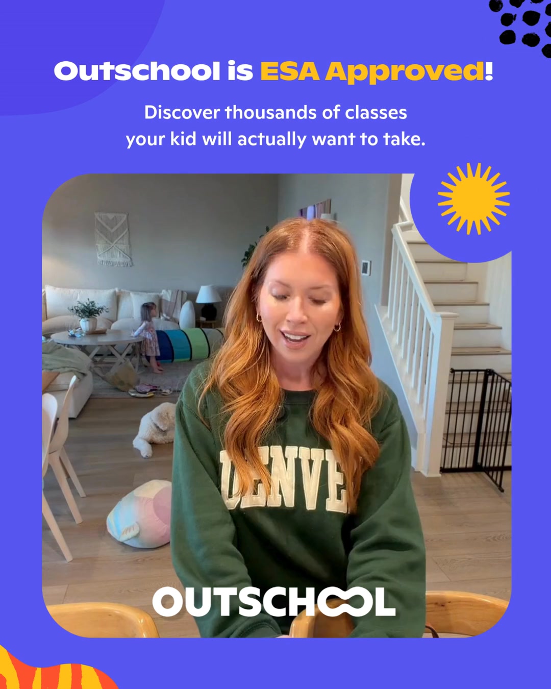 Outschool Facebook ad: Free Classes With ESA