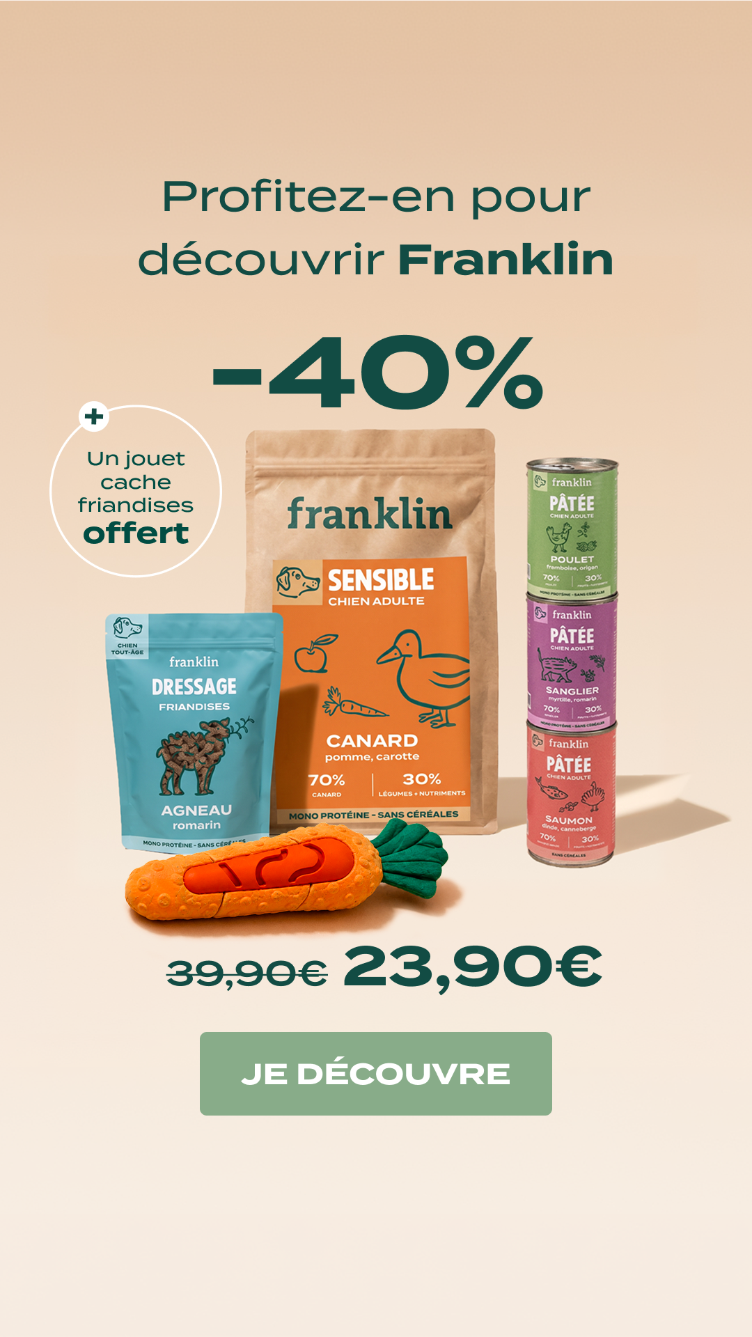 Franklin Pet Food Facebook ad