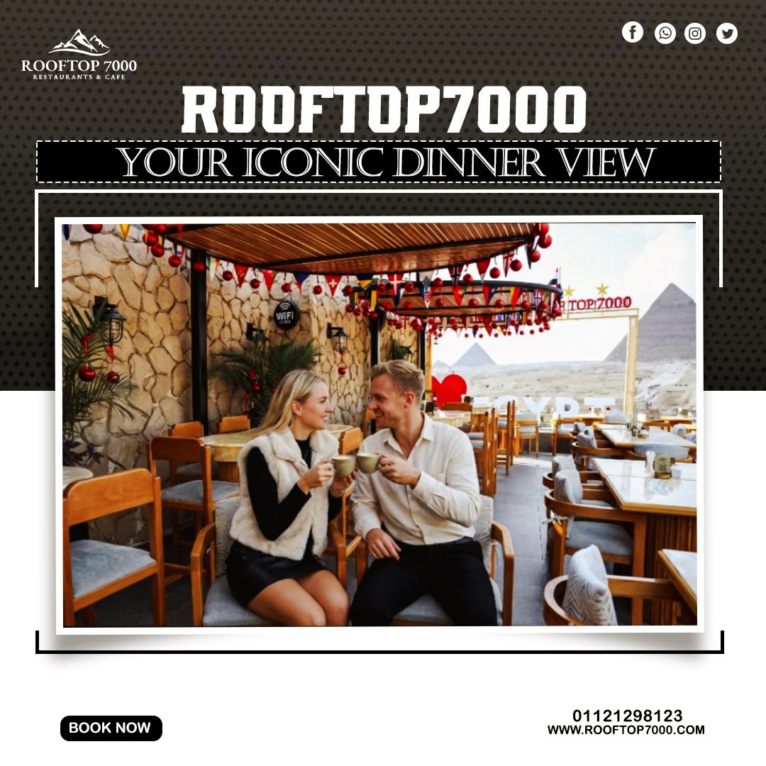 Rooftop 7000 Restaurant Facebook ad: Breakfast, lunch or dinner?