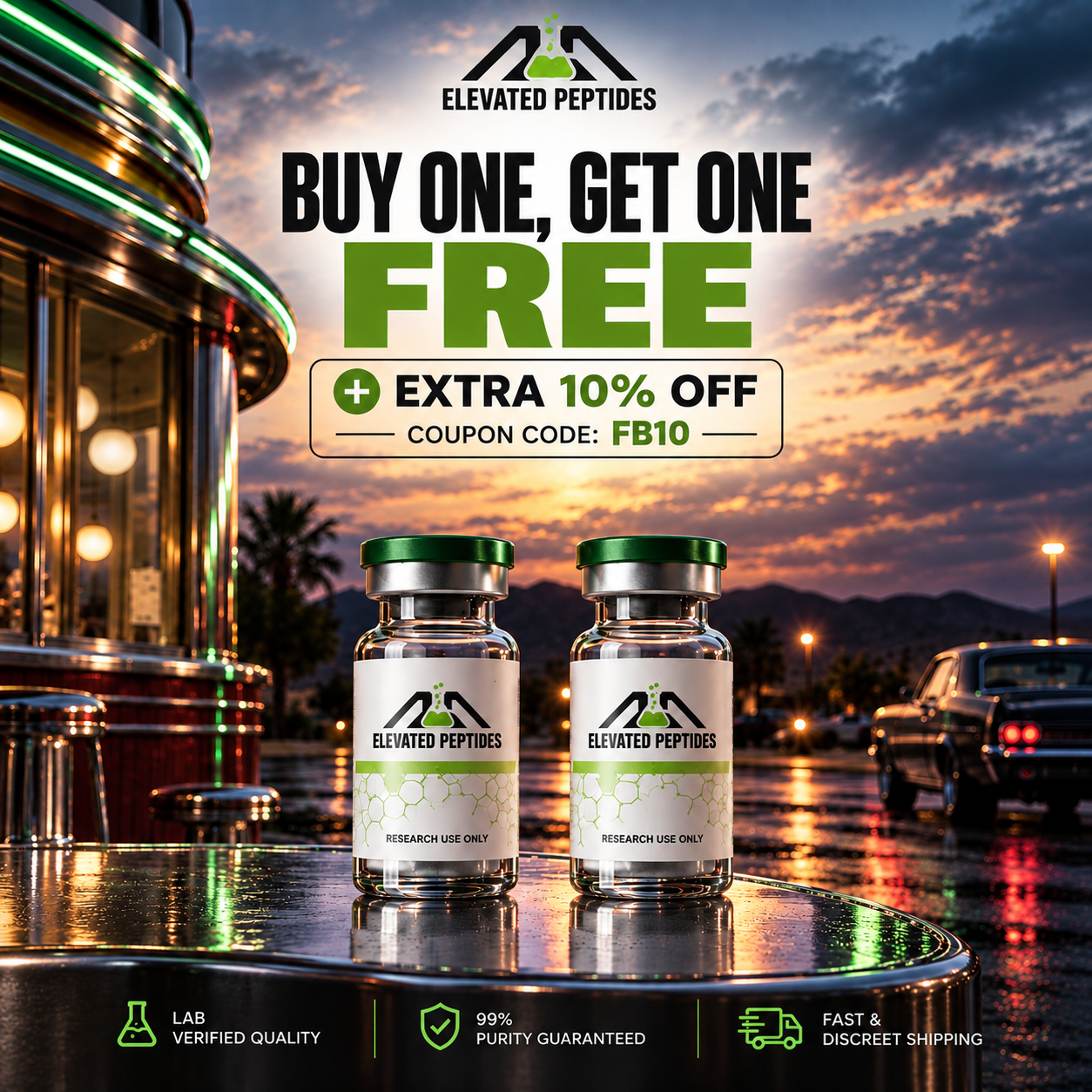 Elevated Labs Facebook ad