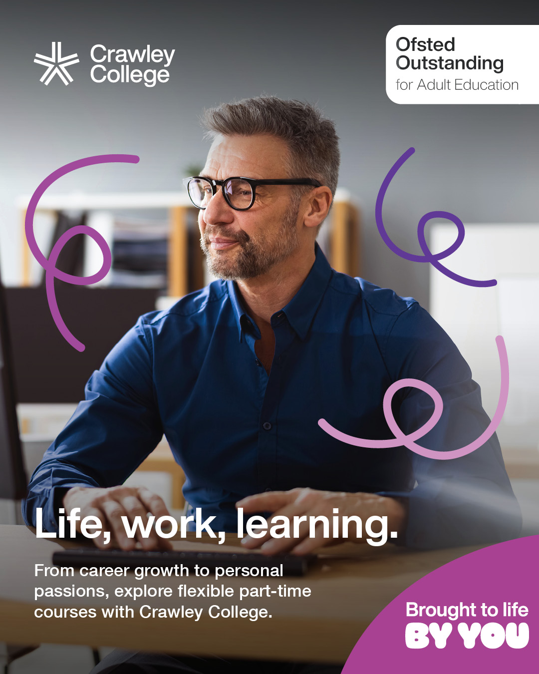 Crawley College Facebook ad: From creative pursuits to career progression, discover…