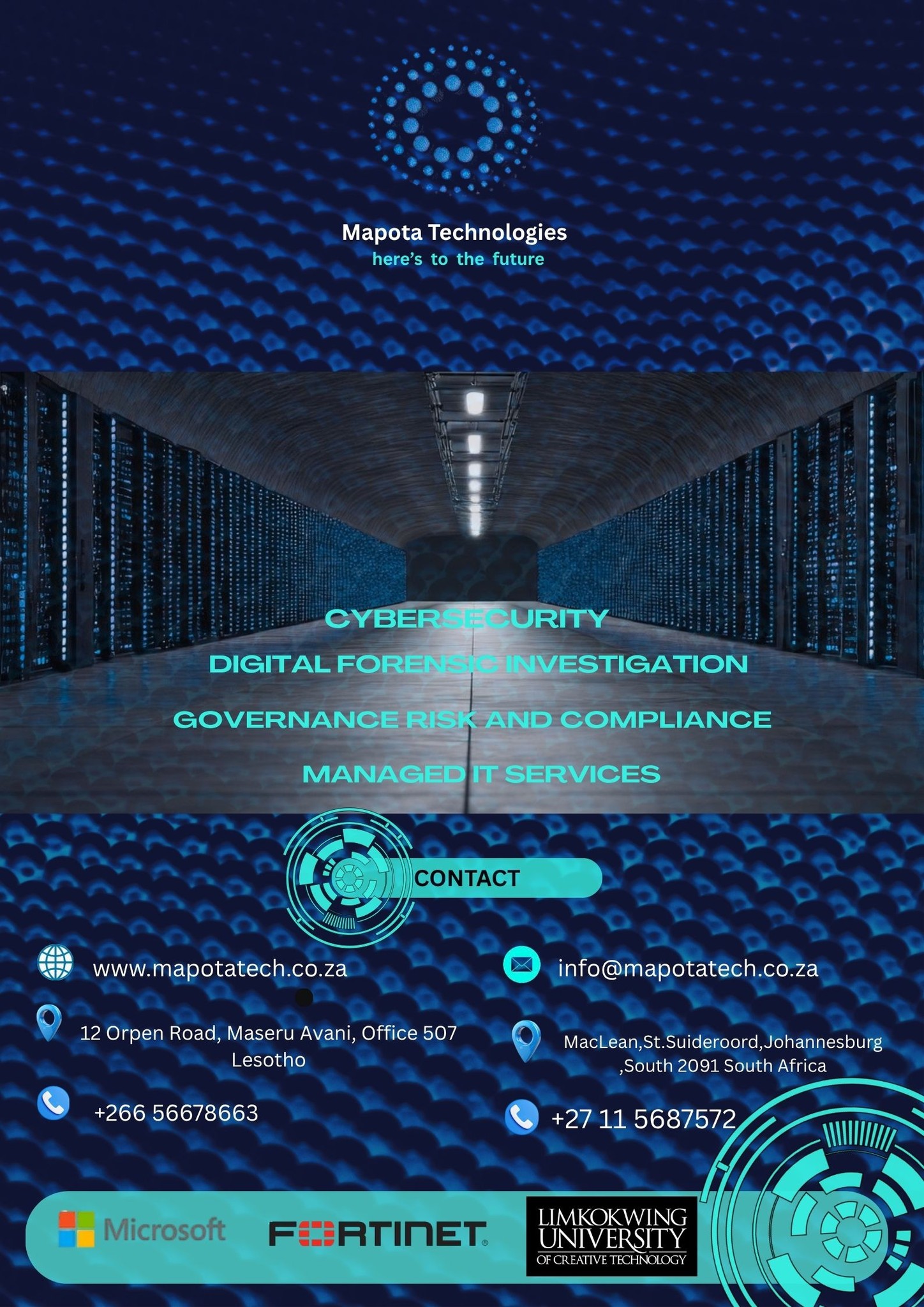 Mapota Technologies Facebook ad: In today’s digital world, cyber threats are evolving…