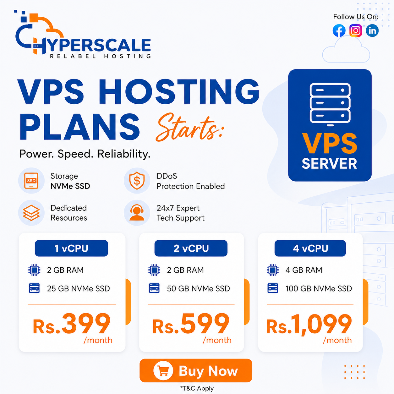 Hyperscale Relabel Hosting Facebook ad