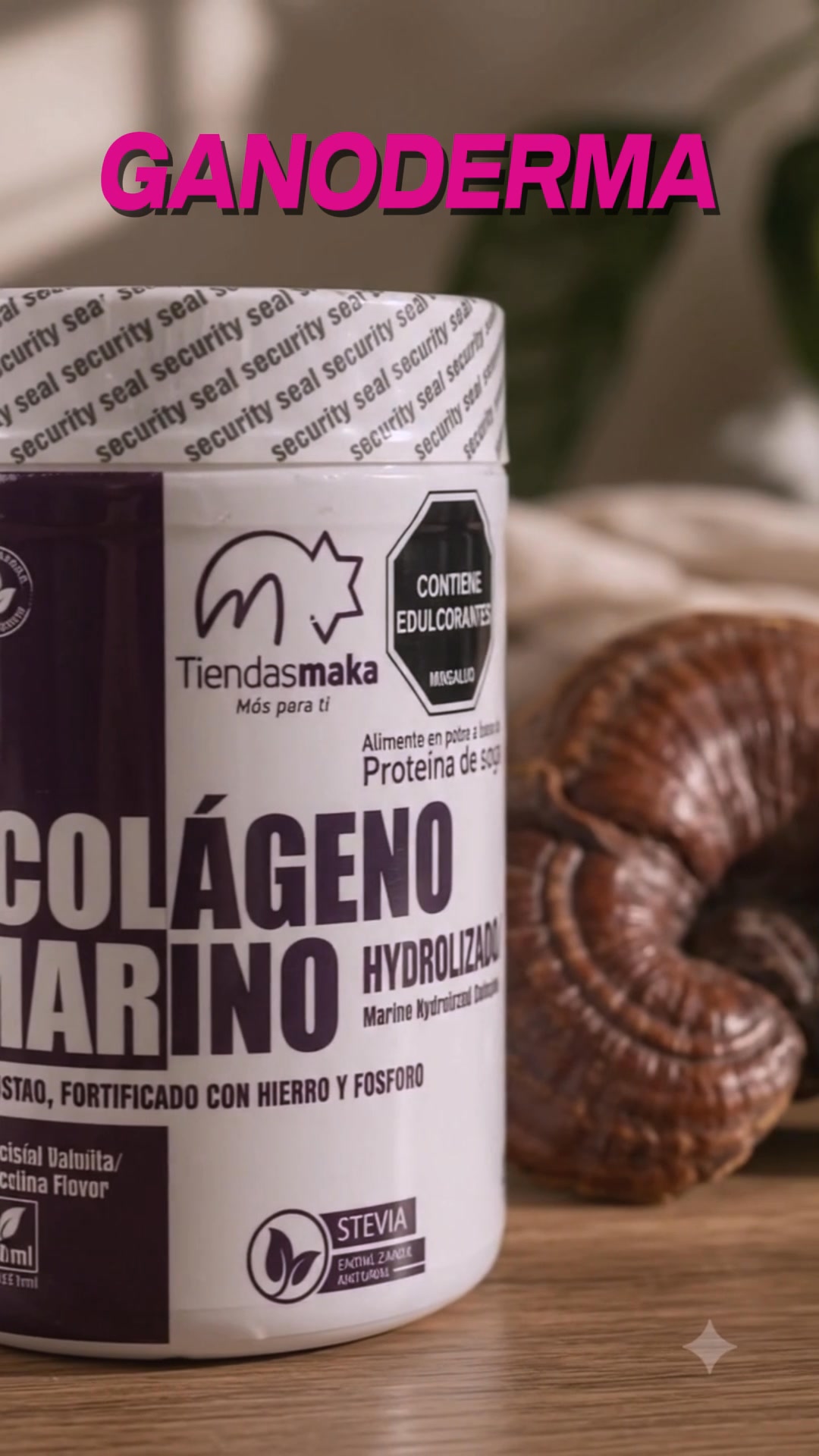 Colageno con Ganoderma Facebook ad: ¡Único en Colombia!