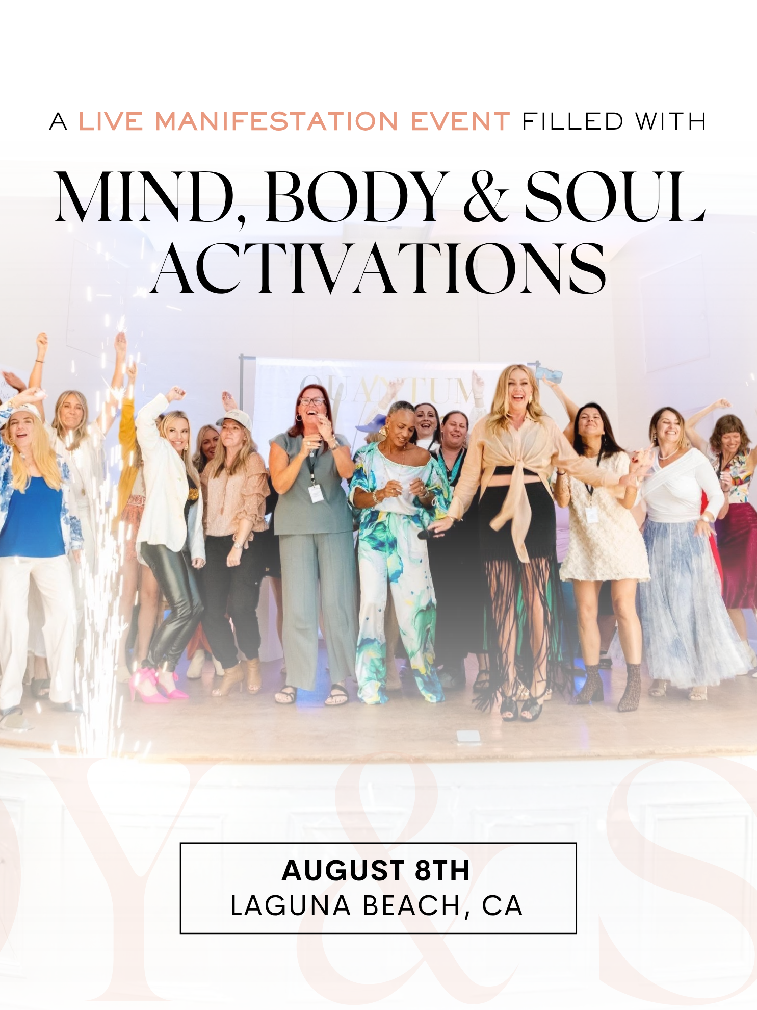 Suzanne Adams Facebook ad: Live Manifestation Event in Laguna Beach - 8.8