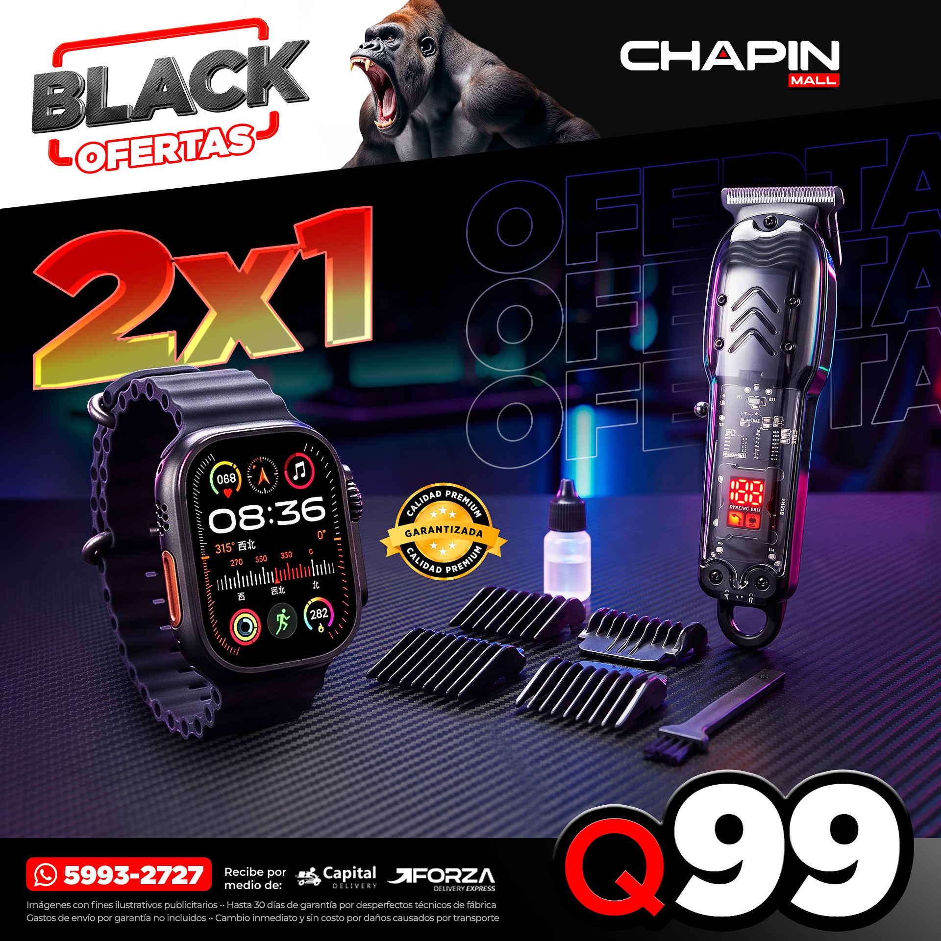 ChapinMall Facebook ad: COMBO: 3 EARBUDS M10 3X: Q99.00