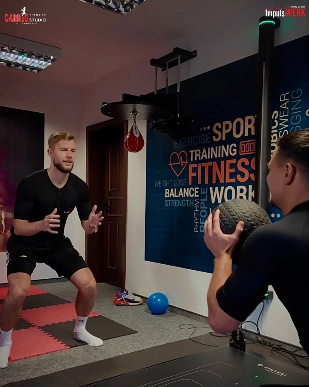 Cardio Fitness Studio im Johannisbad Facebook ad: Power auf und neben dem Platz.