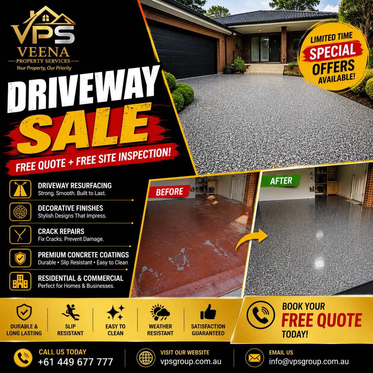 Veena property services Facebook ad: Message For Price & Free Visit