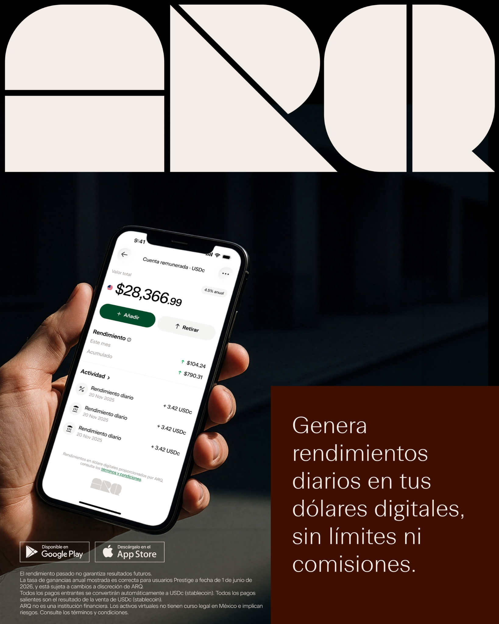 ARQ Facebook ad