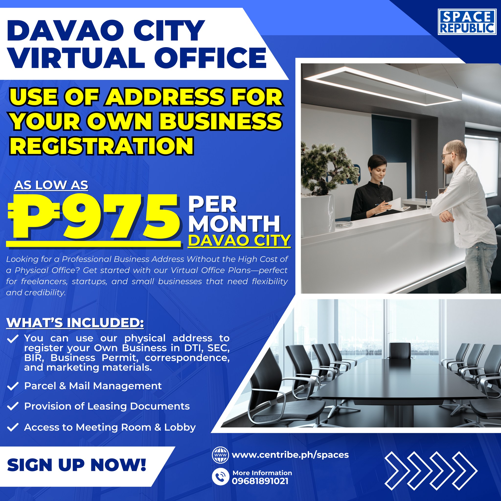 Space Republic Workspace Solutions Facebook ad: 𝐕𝐢𝐫𝐭𝐮𝐚𝐥 𝐎𝐟𝐟𝐢𝐜𝐞 (𝐕𝐎): 𝗨𝗹𝘁𝗶𝗺𝗮𝘁𝗲…