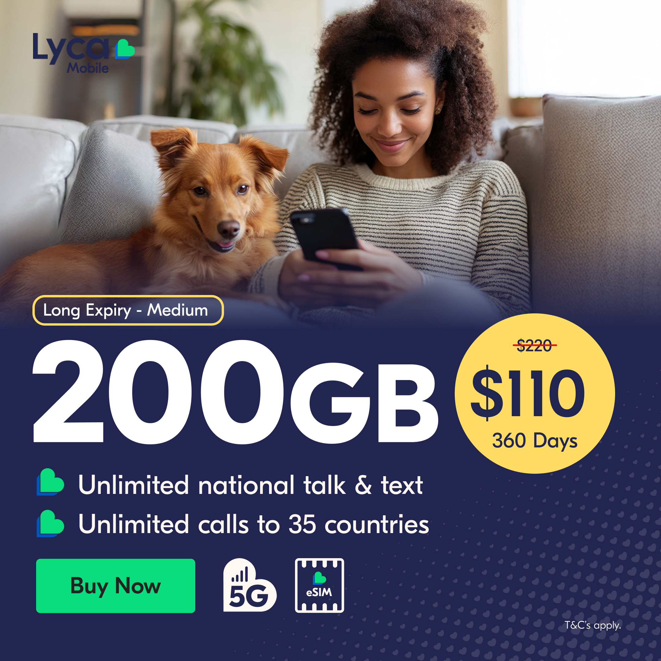 Lycamobile Australia Facebook ad: Grab Our Special Offer Today!