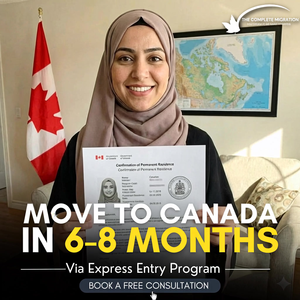 The Complete Migration, Dubai Facebook ad: Get Canada PR in 6 Months
